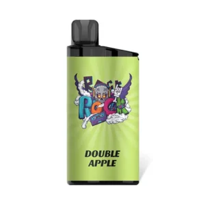 Double Apple – IGET Bar 3500 Puffs Double Apple iGET Bar 3500 Puffs disposable vape device and green retail packaging box on a clean background