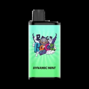 Dynamic Mint IGET Bar Pro 10000 Puffs Dynamic Mint iGET Bar Pro 10000 Puffs rechargeable disposable vape device and green retail packaging box on a clean background