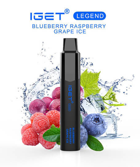 iGET Legend 4000 Puffs – Blueberry Raspberry Grape Ice