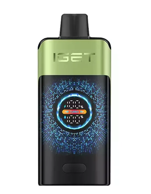 Strawberry Kiwi Ice IGET One 12000 Puffs Strawberry Kiwi Ice IGET One 12000 Puffs disposable vape device with smart LED display screen and retail box packaging Australia